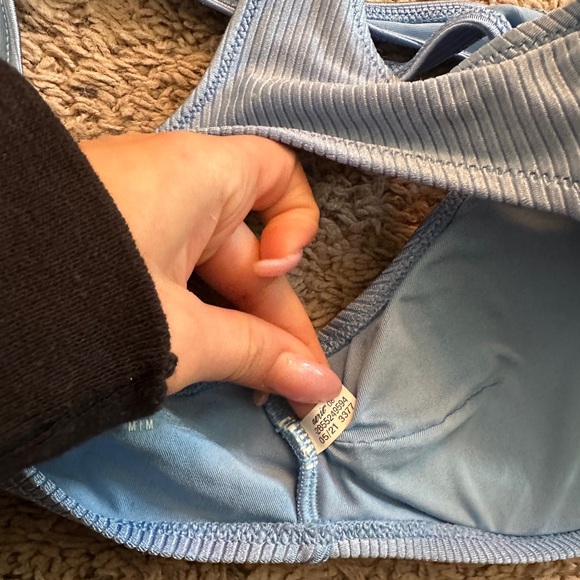 Aerie Scoop Neck Shine Bikini Top - Picture 7 of 7